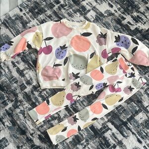 Zara Multicolor Fruit Print Kids Pajama Set